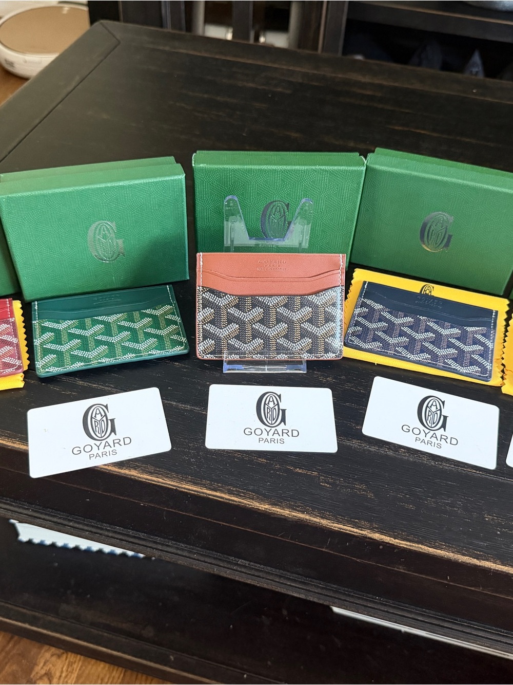“Goyard” Multicolor Card Holders